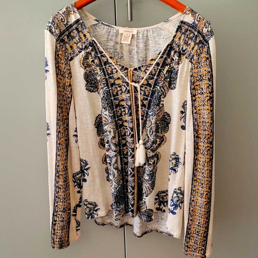 Sundance cotton top, size M, multi-color